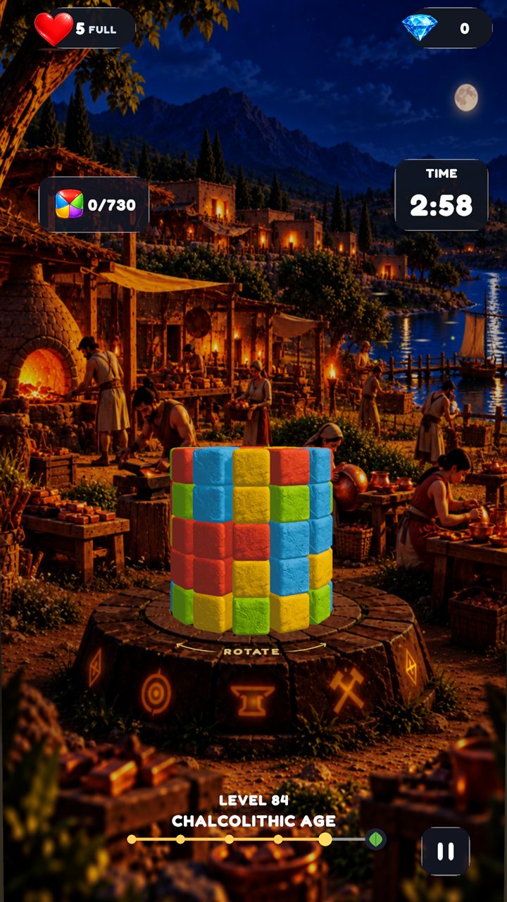 Stack & Pop — Chalcolithic era gameplay